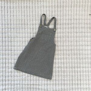 Max Studio Girls Houndstooth Patterned Overall Dress